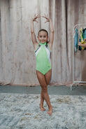Body fara maneci pentru gimnastica artistica fete 5-10 ani