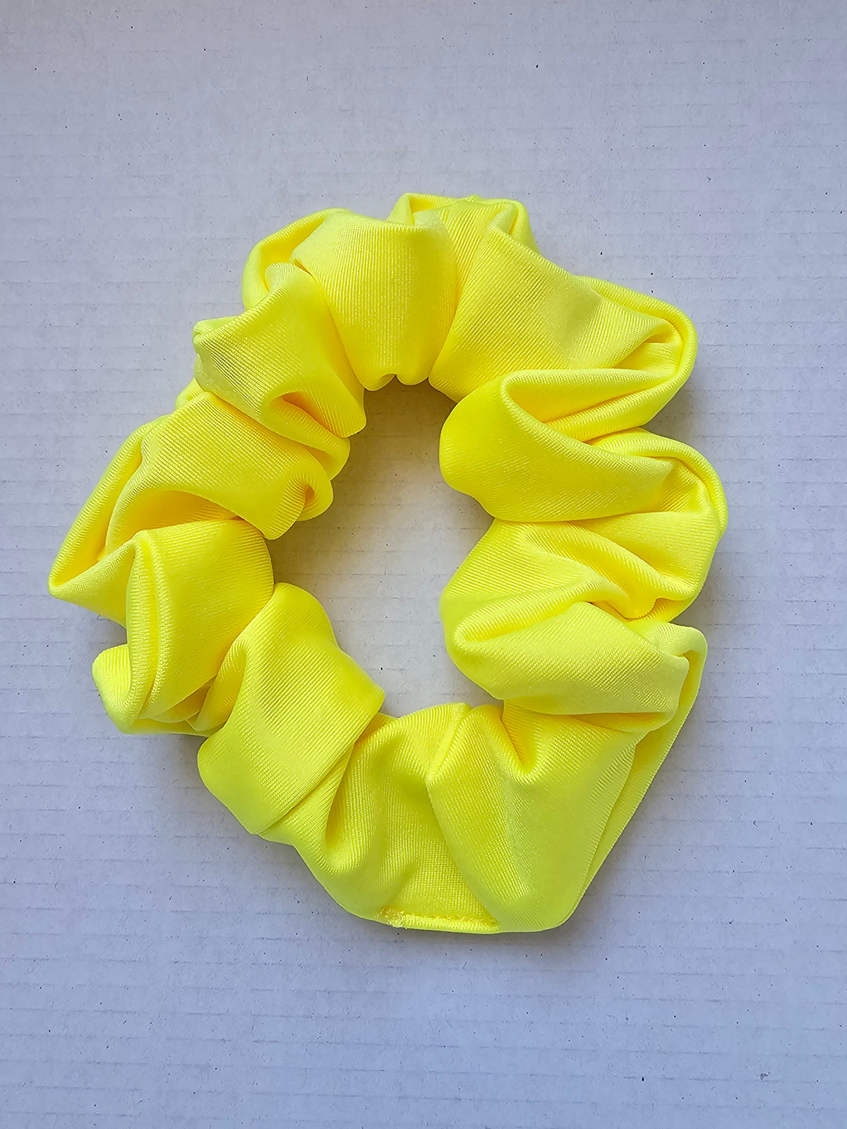Elastic de par scrunchie galben neon
